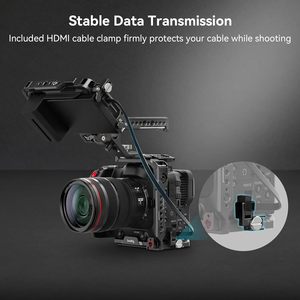   Kit Gabbia per Fotocamera con Impugnatura Superiore NATO e Fori di Posizionamento per ARRI - Compatibile con <span class=keywords><strong>Canon</strong></span> EOS <span class=keywords><strong>C70</strong></span> - 3899 - Product Image 4