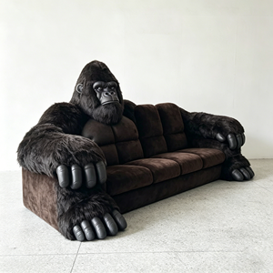 Sculpture Gorilla <b>Sofa</b> Fiberglass Gorilla Chair Living Room Furniture Lounge Novelty Design for Public Space Shop Villa Decor - Product Image 6
