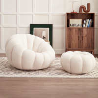 Citrouille tissu paresseux canapé chaise pour maison loisirs Tatami épaissi coussin baie vitrée pour chambre salon meubles
