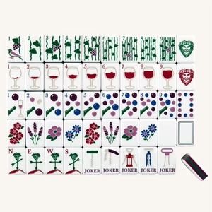 Jeu de Mahjong Américain 160 Tuiles Multicolores en Acrylique 5 Couches Gravées <span class=keywords><strong>Casse</strong></span>-<span class=keywords><strong>Noisette</strong></span> Arbre de Noël Cadeau de Fête Vente en Gros - Product Image 2