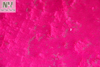 Tissu à paillettes Nanyee Textile avec support en maille, 5 mm, paillettes inversées fluorescentes fuchsia rose vif