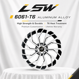 ล้อแม็กซ์ LS8093 แบบหลายก้าน ขนาด 5.5x18 สีดำเงา หน้าเจียร ผลิตจากชิ้นเดียว ขอบ 5x114.3 PCD สำหรับรถยนต์นั่งส่วนบุคคล - Product Image 4