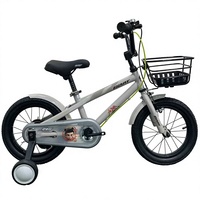 Vélo Enfant en Gros pour Garçons et Filles de 2 à 12 Ans, en Acier, avec Panier, 12 Pouces, Monovitesse, Vélo à Pédales pour Bébé avec Roues d'Apprentissage