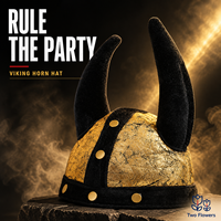 Chapeau de cosplay d'Halloween pour adulte avec cornes de vache - Casquette de buffle festive et coiffe de Viking en peluche, portable et durable pour l'extérieur