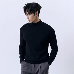 <span class=keywords><strong>Pull</strong></span> <span class=keywords><strong>pour</strong></span> homme à col mi-haut Style Tough Guy Couche de base modale Laine Core-Spun Yarn <span class=keywords><strong>Pull</strong></span> mi-haut confortable - Product Image 3