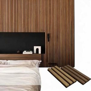 Panneaux acoustiques en bois, poutre en bois et type bois, isolation acoustique supérieure, panneaux acoustiques pour murs, plafonds, studios - Product Image 4