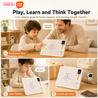 Beines Kids AI Smart Gomoku Board, Tablero de Plástico y Silicona Q1, 10 Juegos, 21 Modos, 3 Niveles de Dificultad, Batalla Individual/Doble, Juguete STEM, Regalo