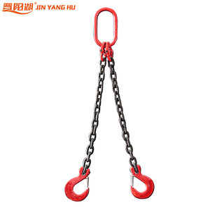 Eslinga de Elevación de Cadena de Doble Brazo de Acero Aleado JIN YANG HU G80 con Eslabón Maestro y Embrague de Cortacadena 1-36t - Product Image 3