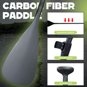Remo de Fibra de Carbono Fijo/2/3 Secciones, Remo <span class=keywords><strong>SUP</strong></span> Multiusos para Surf, Aguas Tranquilas, Carreras y Remo a Contracorriente - Product Image 4