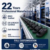 Claquettes en EVA à boucle, logo personnalisé, OEM, certifiées BSCI SMETA, antidérapantes, légères, de qualité supérieure, unisexes, vente en gros d'usine