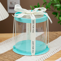 Fabricant Vente de gros Boîte à gâteau de mariage avec ruban Extra Large en plastique