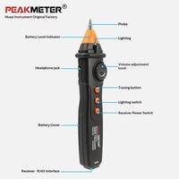 PEAKMETER PM6816, Localizador de Líneas Multifuncional de Alta Precisión, Probador de Cables de Red Anti-Interferencia, Fabricante de Rastreadores de Líneas