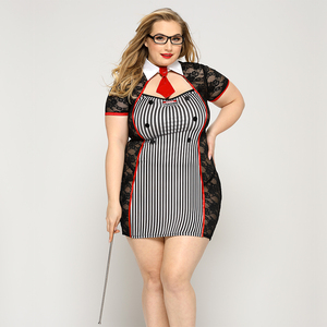 Factory Wholesale Plus Size <strong>Teacher</strong> Lingerie Womens Roleplay <strong>Sexy</strong> School Girls <strong>Costumes</strong> for Adults - Product Image 2
