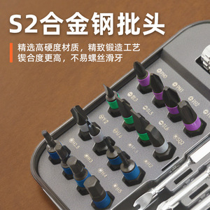 40-In-1 Ratchet <b>Screwdriver</b> Set S2 Steel Magnetic Bits Home <b>Precision</b> Repair Tool Kit - Product Image 5