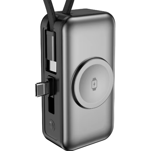 Hot Sale Mini Size PD22.5W Fast Charging Magnetic Wireless Power Bank Built-in Cable Phone Stand LED Display Type-C Input/Output