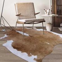 Tapis de zone de vache en gros pour le salon tapis en peau de vache en forme de conception personnalisée pour les tapis de décoration