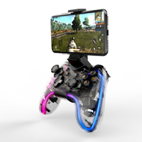STK-8039 RGB Lumière Gamepad Pour PS4 Vibration Joystick Contrôleur Pour Commutateur PC Console Gamepad
