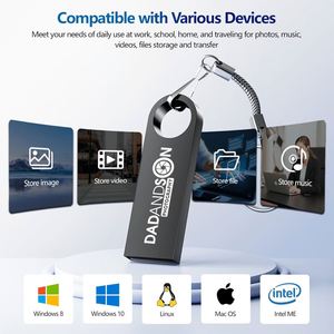 Clé USB 2.0/3.0 haute vitesse 16 Go-128 Go, étanche, en métal - Product Image 2