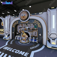 Système de terrain de jeux professionnel pour enfants, sélection pour centres commerciaux, design cyberpunk moderne, parc d'aventure pour enfants