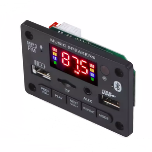 Bluetooth 5,0 12V con amplificador 2*3W placa decodificadora de MP3 pantalla a color con grabación de llamada Módulo de placa base sin pérdidas - Product Image 3