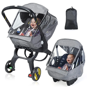 Tùy Chỉnh Phổ Trẻ Sơ Sinh Xe Ghế Mưa Bìa Thời Tiết Lá Chắn Xe Đẩy Em Bé Không Thấm Nước Mưa Bìa - Product Image 1