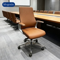 Chaise de bureau moderne avec haut Wingback en cuir PU pour le patron ou le personnel de haut niveau Mobilier commercial
