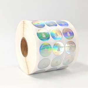 Tem nhãn dán hologram tùy chỉnh, nhãn son bóng vinyl, nhãn dán trong suốt chống nước, nhãn dán cảm ơn dùng cho bao bì - Product Image 2