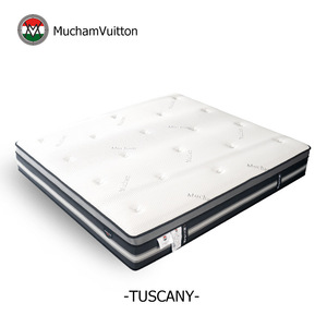 Matelas MuchamVuitton Toscane 1500x2000mm 1800x2000mm à ressorts ensachés, fermeté moyenne, design moderne - Product Image 1