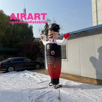 3m de hauteur Restaurant Outdoor Advertise Decoration Gonflable Chef Dancer, gonflable Chef air Dancer à vendre