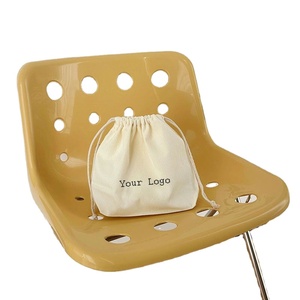 Sac cadeau promotionnel personnalisé en coton, couleur naturelle, pochette anti-poussière avec doubles cordons - Product Image 1
