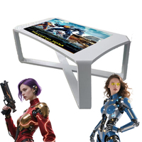 Mesa Táctil Interactiva de 55 Pulgadas con Pantalla Táctil Capacitiva Android, Mesa de Centro Inteligente para Cafetería, Señalización Digital, Pantalla para Restaurante