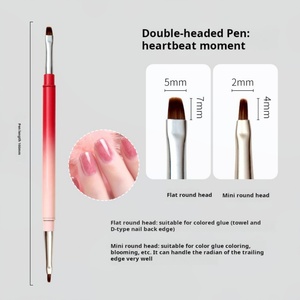 UV Gel Professional Nail Art <b>Brush</b> Set High-quality Dual Head Nail <b>Brush</b> Line Drawing Pen <b>Round</b> Head Pen Small <b>Round</b> Head Pen - Product Image 6