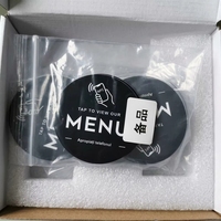 13,56 MHz NFC Google Review Feedback Prompt - Carte/Autocollant PVC (Carré ou Rond) - Matériaux Plexiglas/Acrylique Acceptables
