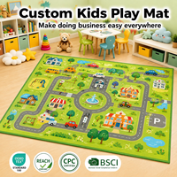 Alfombra de Juego Infantil Personalizada con Diseño Educativo Musical, Tapete para Niños, Alfombra para Dormitorio, Habitación Infantil, Decoración del Hogar