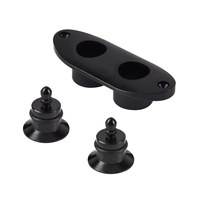 Kit de bouchon de remplissage de réservoir double carburant KST009 avec joint torique anti-fuite pour avion RC à essence nitro, fixation à vis en aluminium anodisé