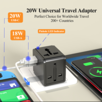 Chargeur rapide Foxcan 20W PD Type-C avec entrée AC, logo personnalisé, adaptateur prise EU, populaire dans le monde entier, Allemagne, France, Europe