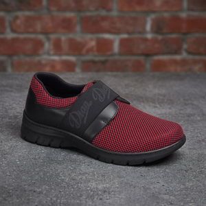 DIAN Hot Sale Work Blucher-Style Trainer Ultralight Sneaker Rojo Color Unisex Footwear With Laces - Product Image 3
