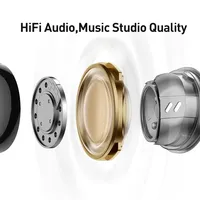 Casque sans fil Baseus Bowie M2s ANC, écouteurs hybrides 5.3 avec réduction de bruit de -48 dB, prise en charge de l'audio spatial 3D