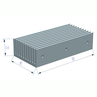 Disipador de Calor Pasivo Estándar de Aluminio 40(Ancho)*20(Altura)*80(Largo)mm, Componentes Electrónicos, Chip PCB, Disipador de Calor de Aluminio para IC