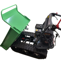 Livraison gratuite Buggy électrique en béton pour l'agriculture, le jardinage et la construction Mini transporteur sur chenilles 500kg Dumper à chenilles