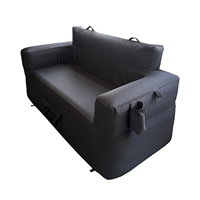 Tragbares Aufblasbares 2-Sitzer-Sofa mit Getränkehaltern Robustes Outdoor/Indoor Luftsofa für Camping, Wohnzimmer und Kleine Räume