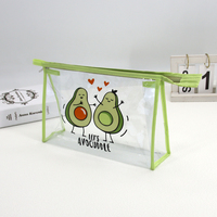 Organisateur de maquillage de voyage en PVC transparent personnalisé, étanche, pochette de rangement pour crayons, sac cosmétique personnalisable