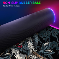 FLAME SNAKE Esthétique Série Ancient Dragon Gaming Mousepad Liquid RGB Light , Dropship Big Gaming Mousepad | Personnalisé