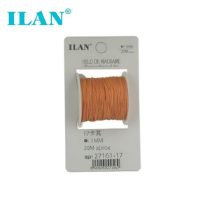 ไหมมาคราเม่ ILAN ขนาด 1 มม. ยาว 20 ม. สีส้ม สำหรับงานฝีมือ - Product Image 2