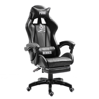 Kursi Gaming Lipat Tinggi Ergonomis Modern dengan Sandaran Tinggi, Dapat Diperpanjang, Pendingin, Bahan Kulit PU, Rangka Baja Tahan Karat