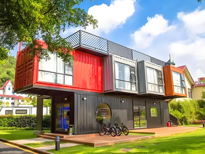 Мобильный выставочный контейнерный магазин, подходит для мероприятий на открытом воздухе, экологичный сборный дом, модульные дома из Китая - Product Image 6