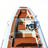 Bateau pneumatique personnalisé RIB 390 avec coque en aluminium, certifié CE, 13 pieds (3,9 m), robuste, pour les sports nautiques et les loisirs en famille