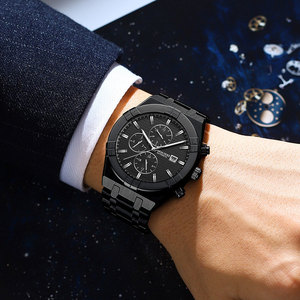 นาฬิกา <span class=keywords><strong>RAKSA</strong></span> DUKE 9815 รุ่นยอดนิยมจากตงกวน นาฬิกาข้อมือผู้ชาย ดีไซน์เท่ สายสแตนเลส 3 หน้าปัด โครโนกราฟ มีสินค้าในสต็อก นาฬิกาธุรกิจ - Product Image 5