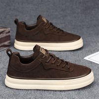 Chaussures décontractées légères et personnalisées pour hommes, style nouveau, design tendance, noir et kaki, vente en gros, baskets de marche