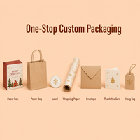 Boîte cadeau de Noël, emballage de Noël personnalisé, carton avec couvercle et base, logo en feuille d'or, conteneur en carton rigide de qualité supérieure